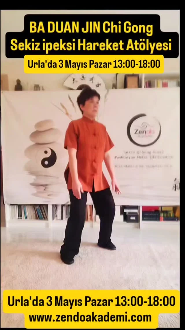 Urla'da Tek günlük Tai Chi Qigong Atölyesi 

BA DUAN JIN Chigong, Sekiz ipeksi Hareket

3 Mayıs Pazar, 13:00-18:00, Urla, izmir
Tam adres kayıt esnasında paylaşılacaktır.

Nefesin hareketle, hareketin farkındalıkla
buluștuğu yumuşak ama derin bir öğreti.
Daha önce hiç deneyimin olmasa da, "bir
yerden başlamak istiyorum" diyorsan bu
çalışma tam sana göre.

Bedeni dinlemek, enerjiyi uyandırmak ve
kendinle daha sakin bir temas kurmak
için sınırlı kontenjanda yerini al.

Kimler için: Tai Chi Chigong'a Yeni
başlamak isteyenler ve tekrar etmek isteyen
can öğrencilerimiz

Bütünsel sağlik ve doğal şifa sistemi,
hareketli meditasyon, nefes, enerji,
zihin-beden farkındalığı, Geleneksel Çin
Tibbi ve Tao öğretisi bedensel uygulaması
dünya çapında en yaygın Qigong
serilerinden biri 8 ipeksi hareket (Ba Duan
Jin) Çigong'u öğreneceksiniz.

EĞİTİMİN İÇERİĞİ:
Qigong ve Tai Chi tanimlar, temelleri, felsefi
kökenler, amaçlar.
Wu JiGong, Dan Tien Farkındalığı, Chi
egzersizleri, Pai Da Gong, Yin Yang
Dengelenme,
BaDuan Jin, Sekiz Brokar Qigong serisi

Kontenjan: 12 kişi, ücret 3000 TL
Ücrete eğitimi destekleyen dökümanlar ve
videolar dahildir.

Kayıt için DM, Whatsapp 05552555008
E-mail: zendo€zendoakademi.com
Eğitmen: Başak Arpacıoğlu

Rahat sportif kıyafetler, çorap/patik veya
ince ve esnek tabanl hafif spor ayakkabı
tercih ediniz. Mata ihtiyaç yoktur. Aç
gelmeyiniz. içme suyunuzu getiriniz
Daha detaylı bilgiler için profildeki link veya
www.zendoakademi.com

#chi #qigong #taichi #enerji